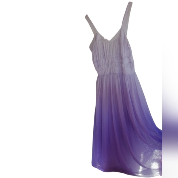 VINTAGE VAN ROALTE SLIP NIGHTGOWN PURPLE OMBRE Angelmist 50s sz34 - Picture 5 of 7